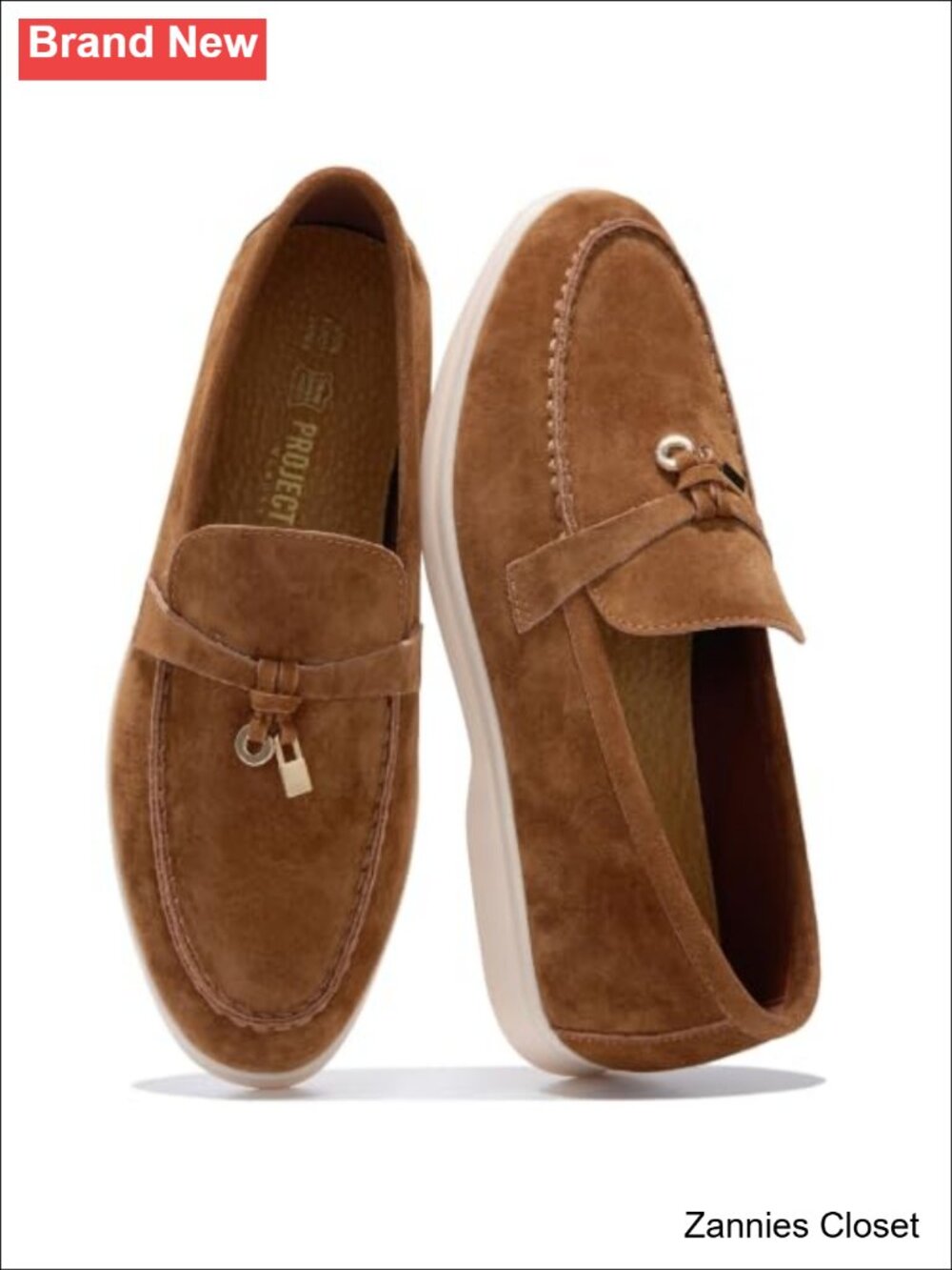 ✨ Genuine Leather Loafers for Women Slip-on Mocc Penny Loafer Business Casual